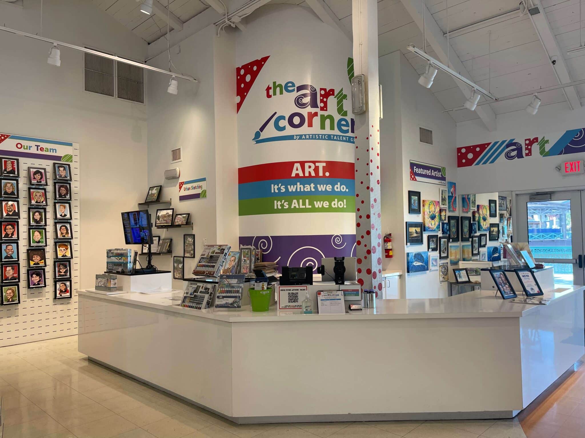 The art corner display store