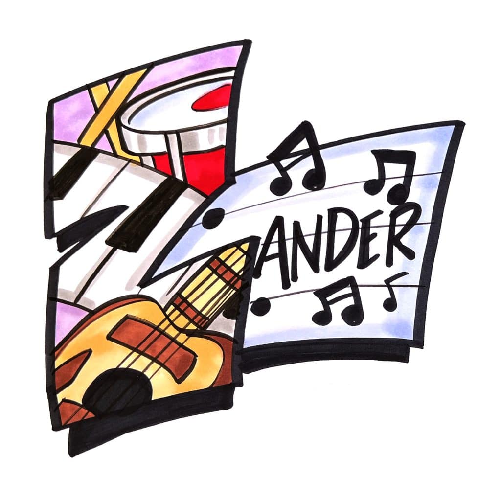 illustration of the name zander