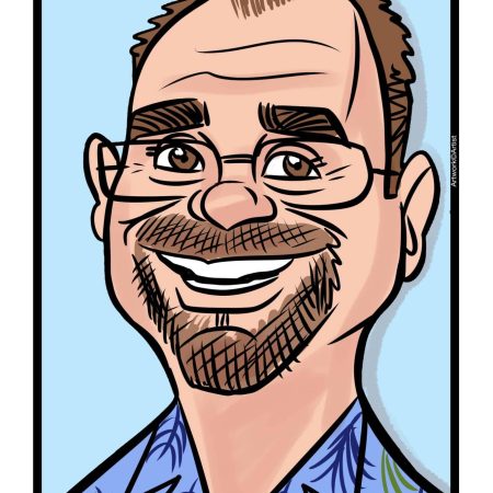 digital caricature of a man