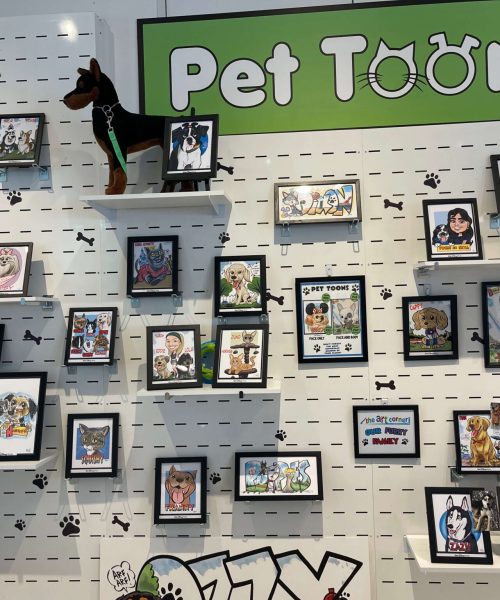 Pet Toons display at The Art Corner